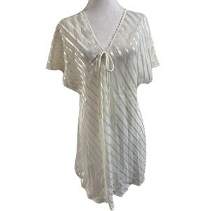 R Michael Alan Ivory Nightgown Sz M